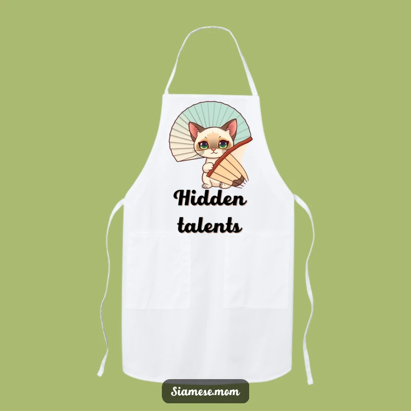Funny Siamese Cat Apron - Kitchen Hideaway Fun