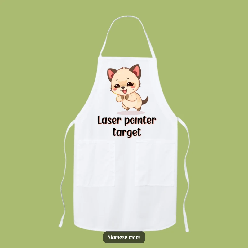 Funny Siamese Cub Apron: Giggling Kitten Kitchen Fun