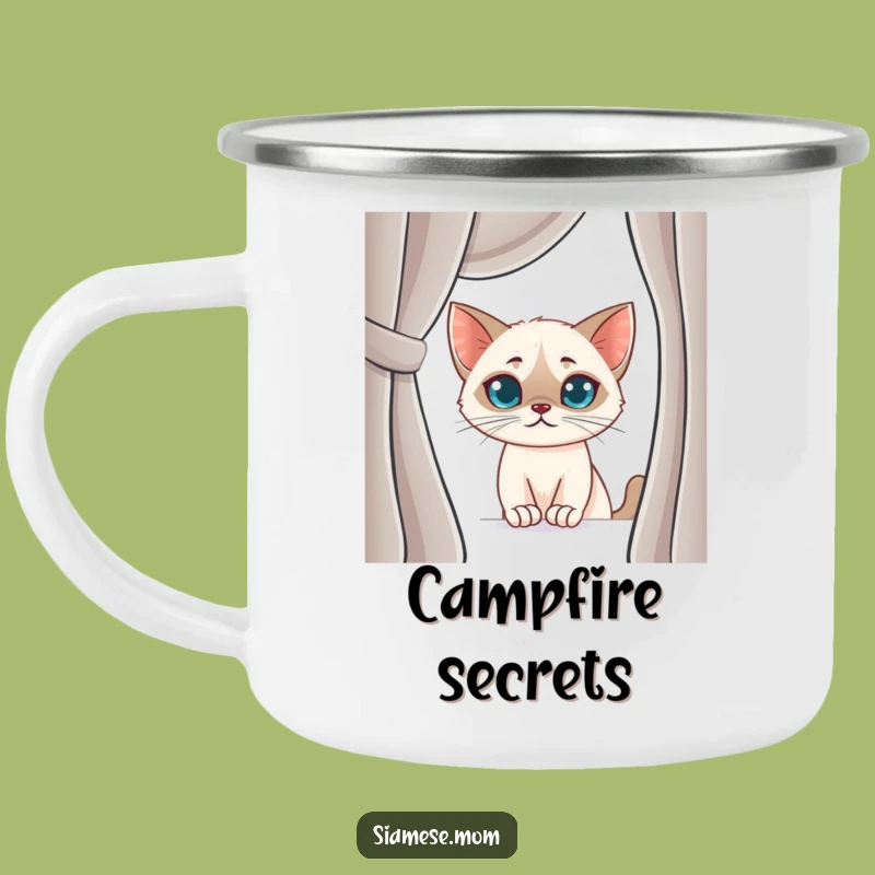 Funny Siamese Cat Camping Mug: Mischievous Sips on the Go