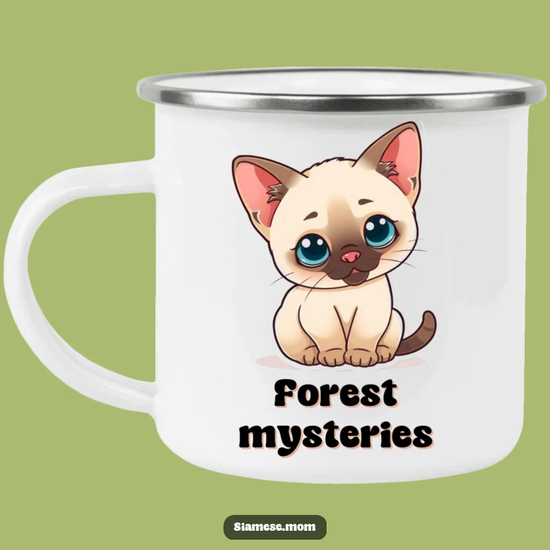 Funny Kawaii Cat Camping Mug - Cute & Durable for Outdoor Adventures