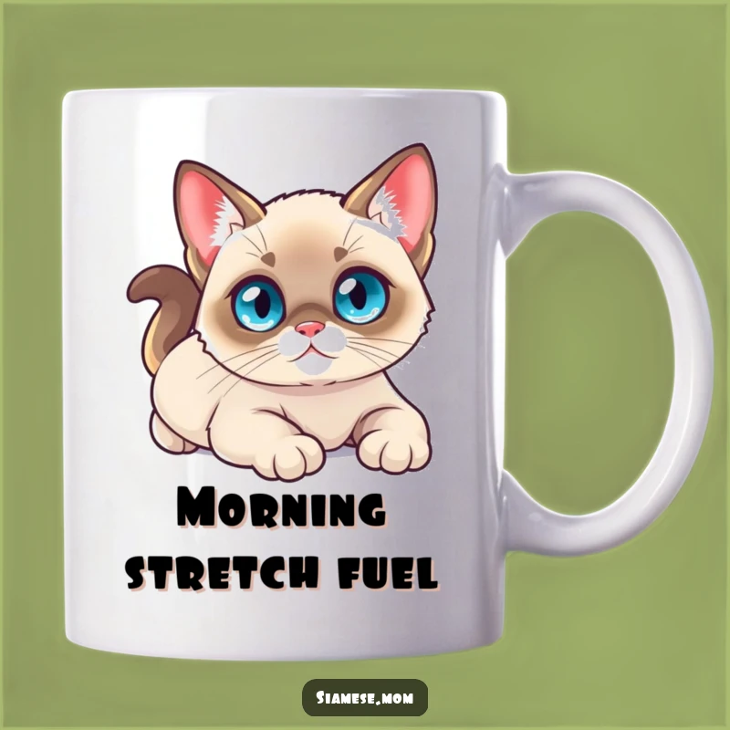 Luxurious Kawaii Siamese Cat Mug - Relaxing & Funny Gift for Cat Lovers