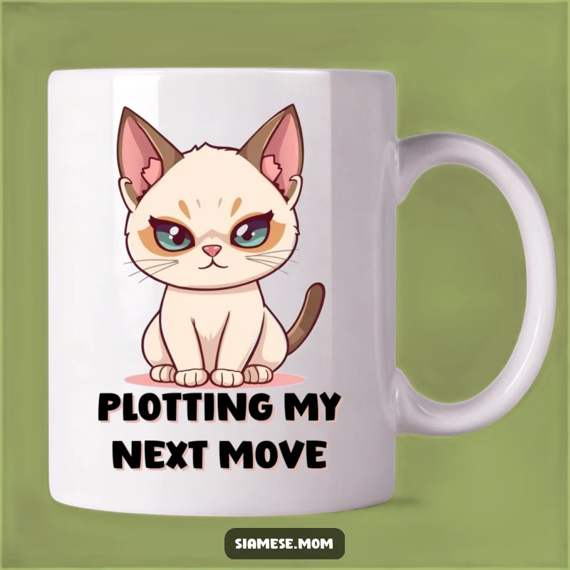 Mischievous Siamese Cat Mug - Playful Feline Twinkle Gift