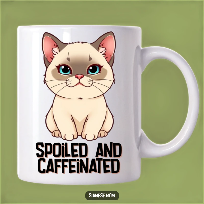 Funny Regal Siamese Cat Mug: Pampered Smugness, Perfect Funny Gift
