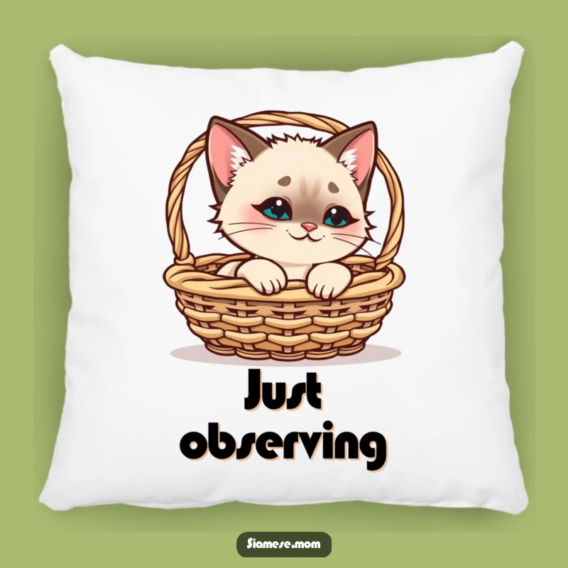 Cozy Funny Siamese Cat Pillow - Kawaii Cat Peeking Cushion - Comfortable Funny Gift Decor