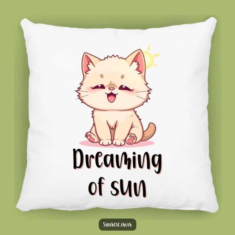 Funny Kawaii Siamese Cat Pillow - Cozy Comfort with Playful Charm!