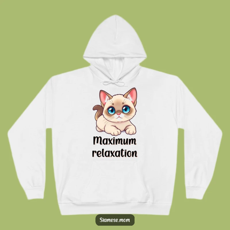 Cozy Funny Kawaii Siamese Cat Hoodie - Ultimate Comfort & Cute Style