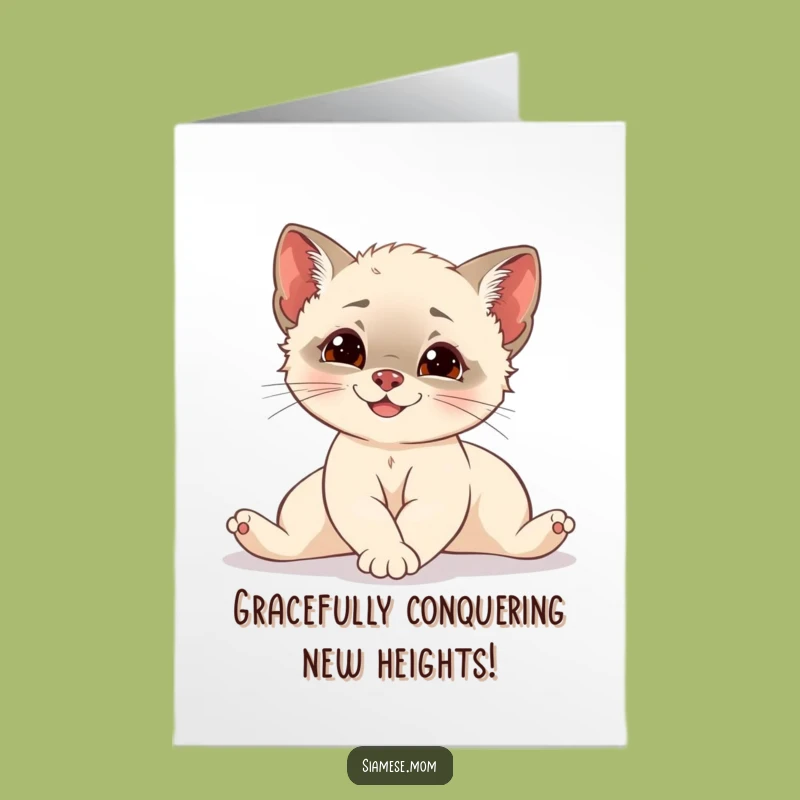 Elegant Siamese Cub Congratulations Card - Free Printable Downloadable for Any Achievement