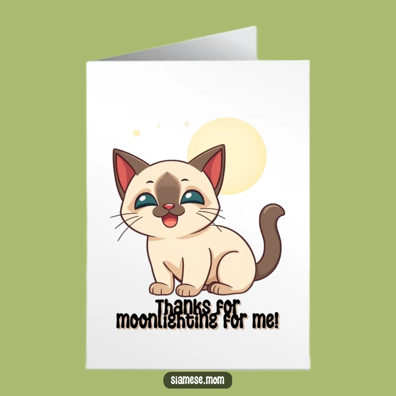 Free Printable Moonbeam Cat Thank You Card - Whimsical Downloadable Gift
