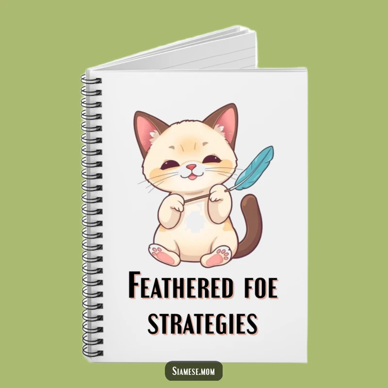 Funny Kawaii Siamese Cat Notebook: Playful Paws Journal, Great Gift for Writers