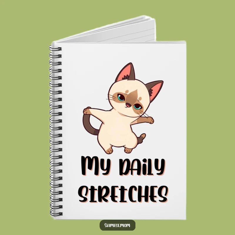 Funny Siamese Cat Notebook: Jot Down Elegant Thoughts with Feline Flair