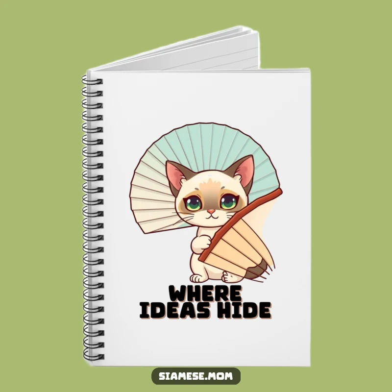 Funny Siamese Cat Notebook - Jot Down Ideas with a Smile