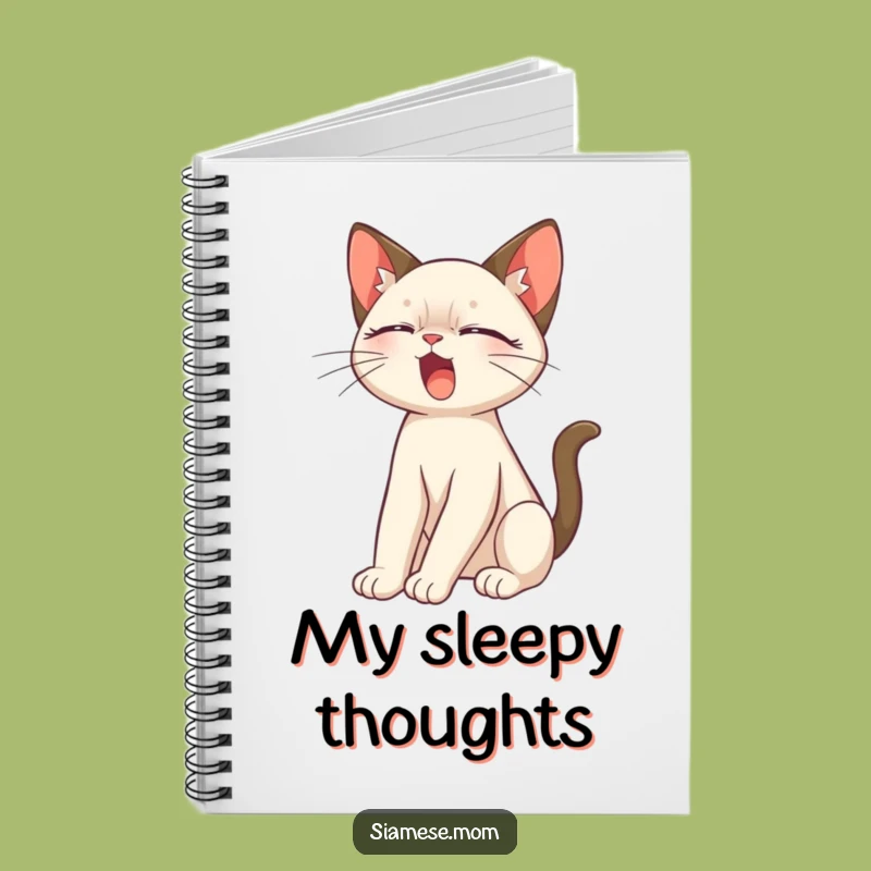 Funny Siamese Cat Stretch Notebook: Jot Down Your Purrfect Ideas