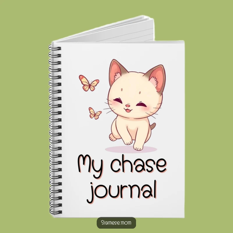 Funny Siamese Cat Butterfly Notebook: Capture Your Thoughts - Stylish & Fun!