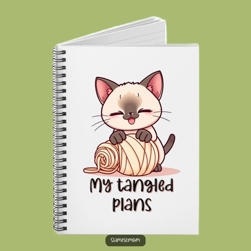Funny Kawaii Siamese Cat Notebook: Journal Your Playtime, Creative Funny Gift!