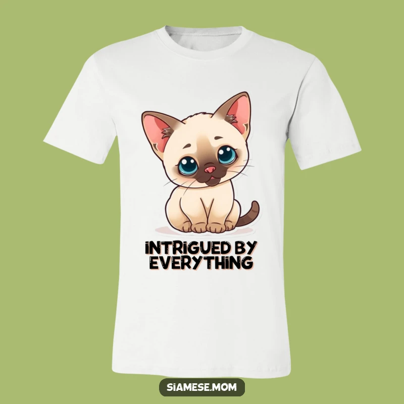 Funny Kawaii Siamese Cat T-Shirt - Cute & Playful Tee for Cat Fans