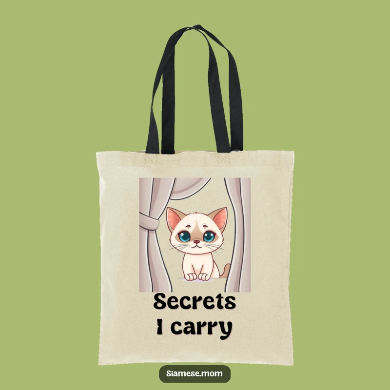 Funny Siamese Cat Tote Bag: Carry Your Secrets with Playful Style
