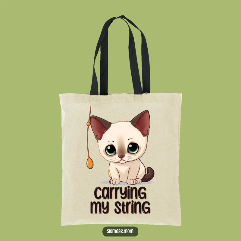 Funny Siamese Cat Tote Bag: Stylish & Practical - Carry Your Laughs in Style!