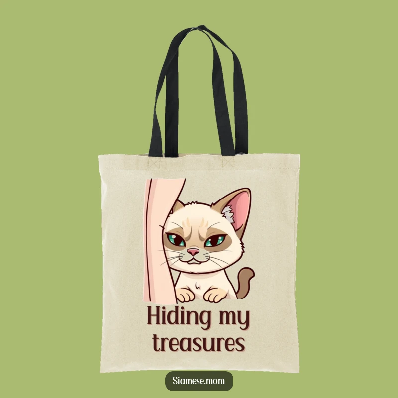 Funny Siamese Cat Tote Bag: Carry Your Secrets - Stylish & Practical!
